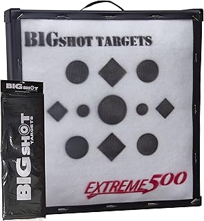 BIGSHOT Iron Man Extreme 500 fps Target with Heavy Duty Weather Cover, White, 24