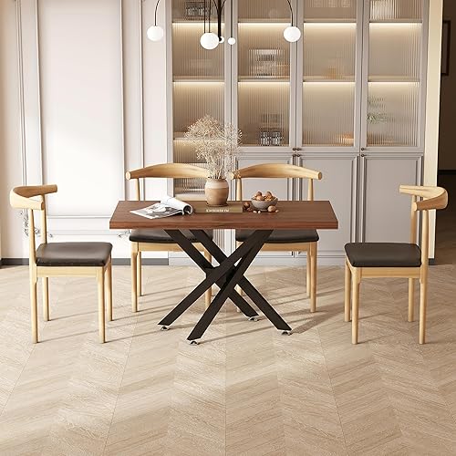 Miniatura 4 de FUSHIAIPTC Patas de metal para mesa de comedor de 28 pulgadas, patas de escritorio resistentes, patas combinatorias de mesa auxiliar para cualquier