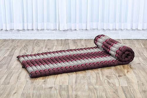 Miniatura 7 de Leewadee - Colchón de piso plegable - Futón japonés enrollable - Tatami de triple pliegue - Cama de piso para invitados - Colchón para camping -