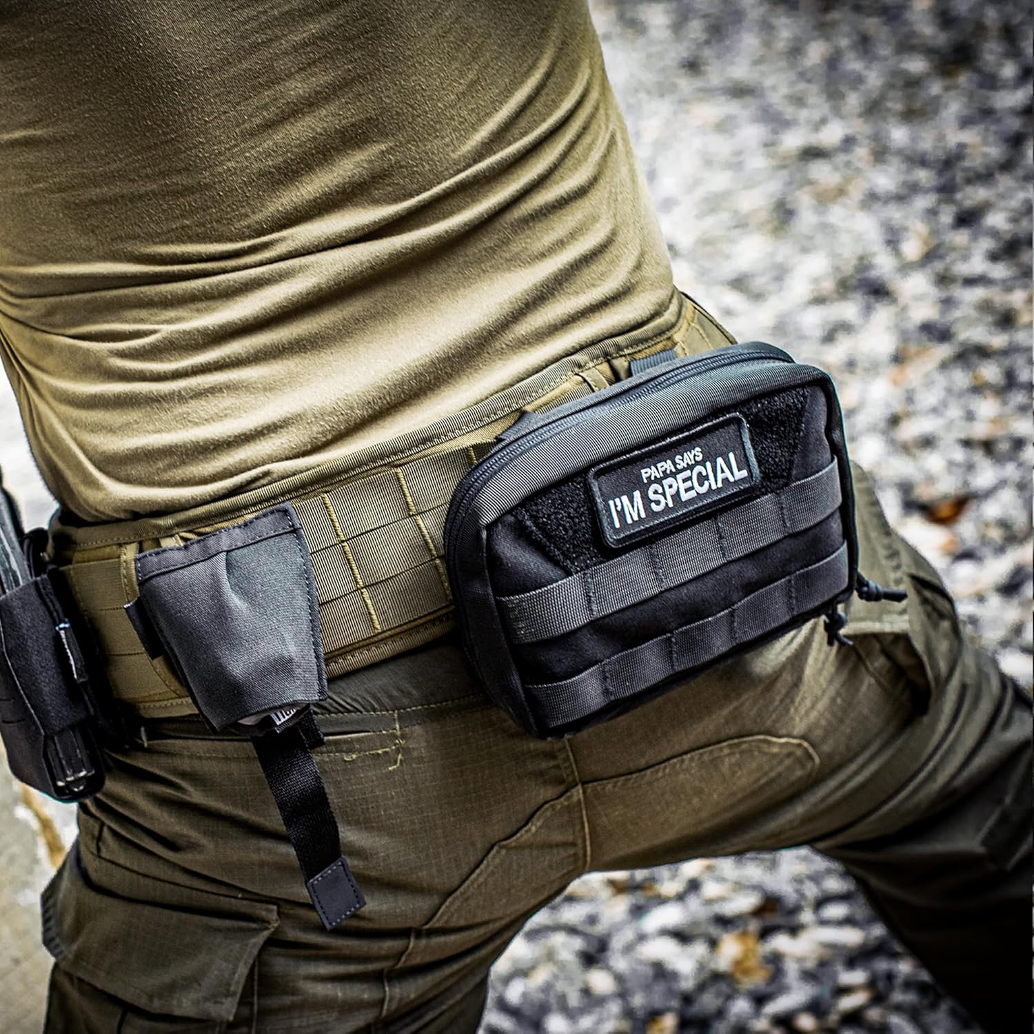 OneTigris MOLLE Pouch, Tactical Admin Pouch Belt EDC Tool Organizer Zippered Utility Waist Pack 7.5"x5"x2" - Image 7