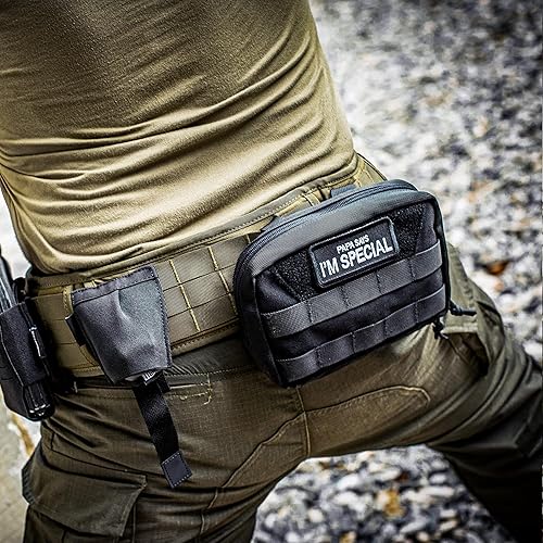 Miniatura 33 de OneTigris MOLLE Pouch, Tactical Admin Pouch Belt EDC Tool Organizer Zippered Utility Waist Pack 7.5"x5"x2" Camocolor