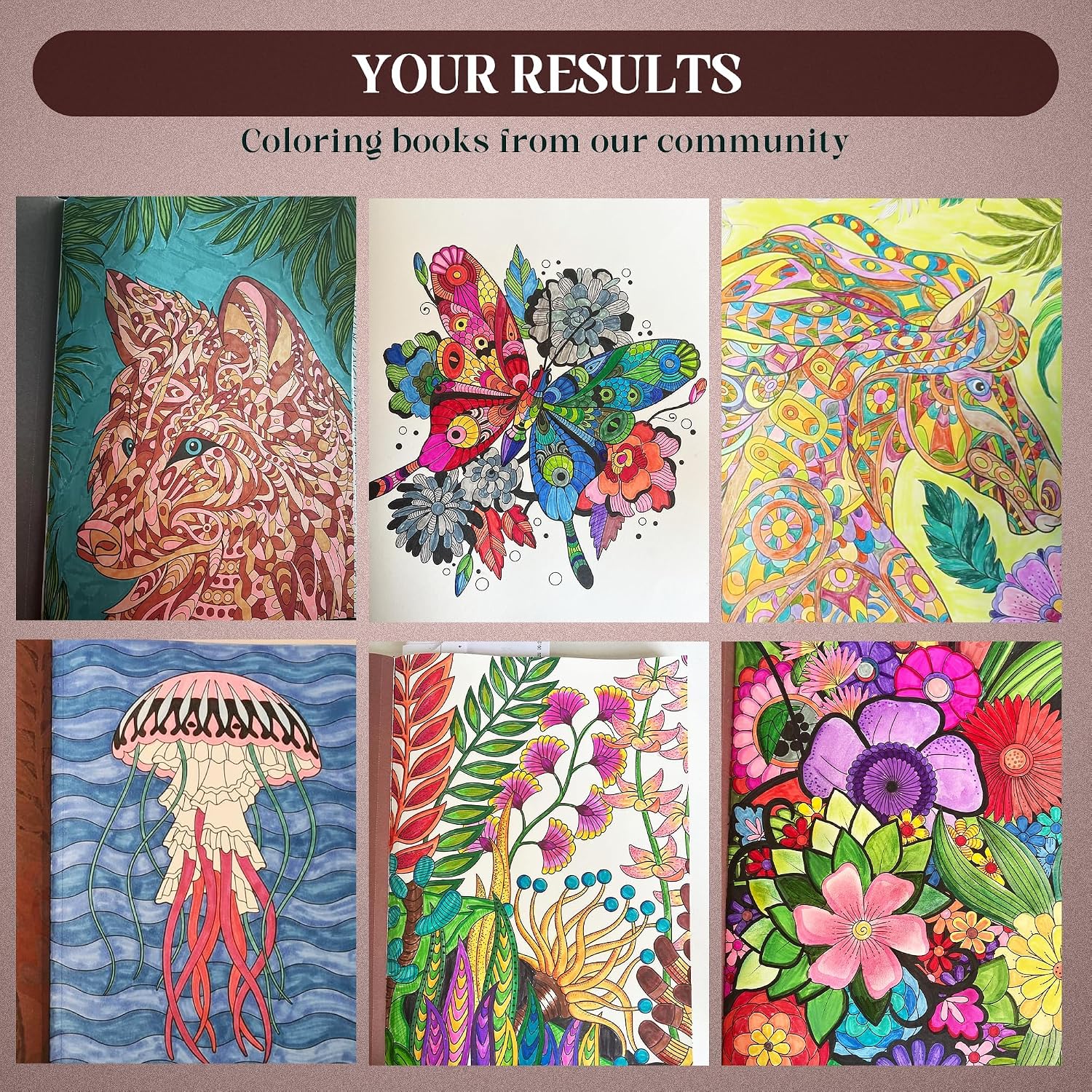 BIROYAL XXL Coloring Books for Adults Relaxation 11.2”x8.3” - 100 Patterns Adult Coloring Book for Women - Mindfulness & Personal Growth Prompts - Anxiety, Stress Relief & Relaxation Gifts for Women