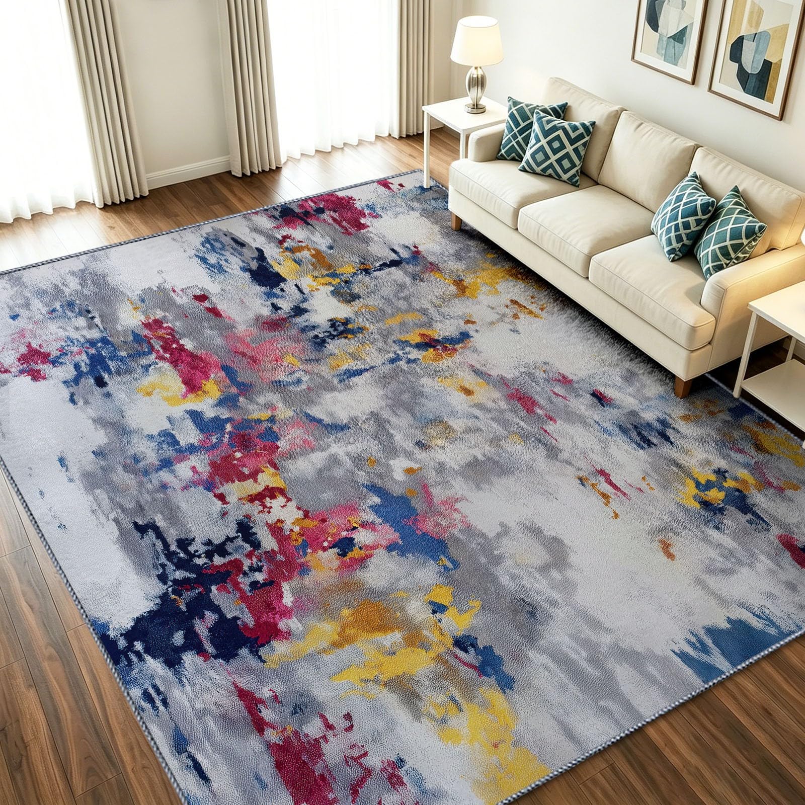 Graffiti artistique tapis pour intérieur et entrée antidérapant