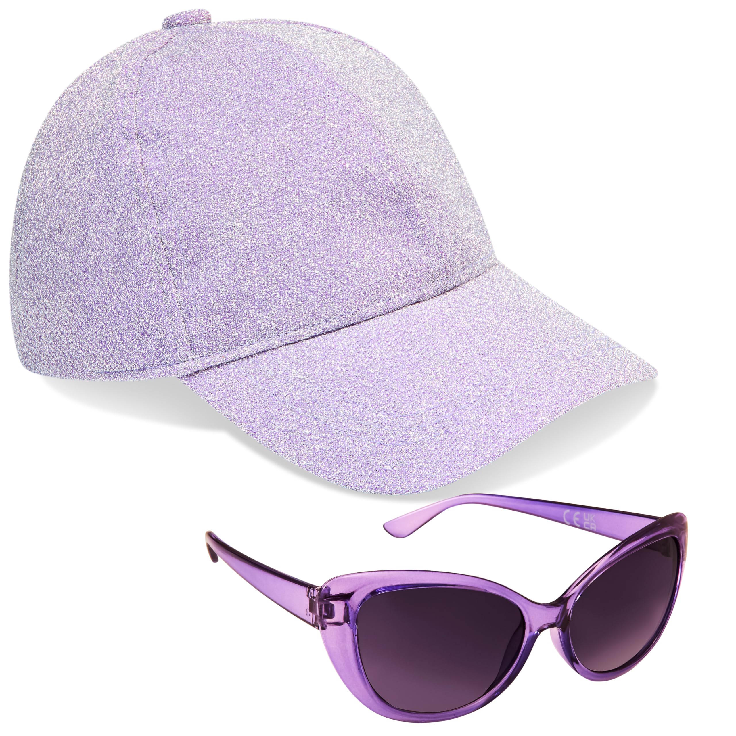 Girls Cap and Sunglasses Set, Baseball Cap and UV Sunglasses Girls Gifts