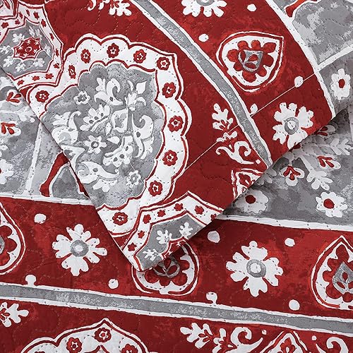 Miniatura 4 de Colchas reversibles de Papá Noel de Navidad, color rojo, verde, tamaño King, diseño de reno, muñeco de nieve, colcha a cuadros, regalo de Año Nuevo,