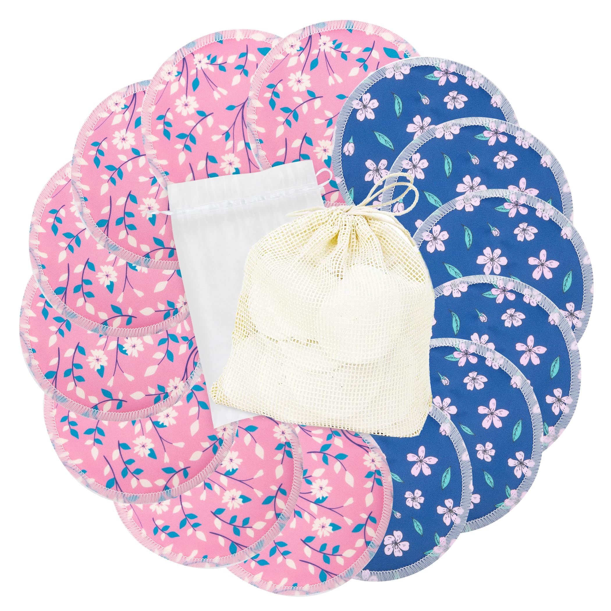 wegreeco Nursing Breast Pads (14 Pack) with Laundry & Travel Bags | Soft, Breathable, Leak-Free - main product image