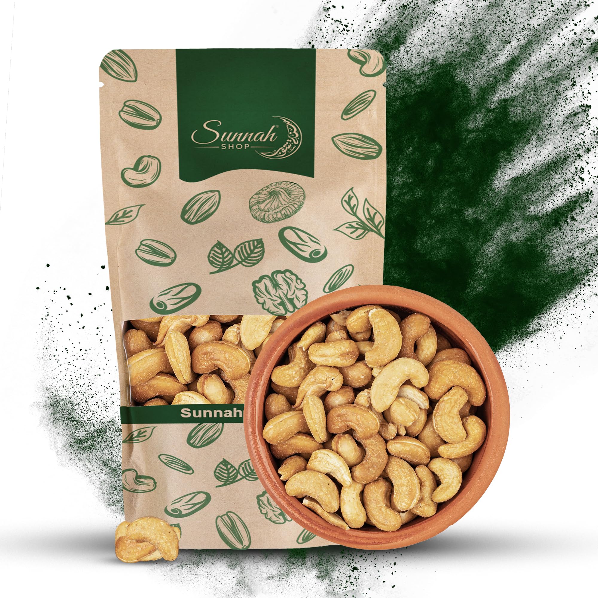 Sunnah Shop® Chrupiące pestki nerkowca palone i solone 5 kg | Twoje przekąski z orzechami w międzyczasie | chrupiące nerkowce, solone i nieporównywalnie smaczne!