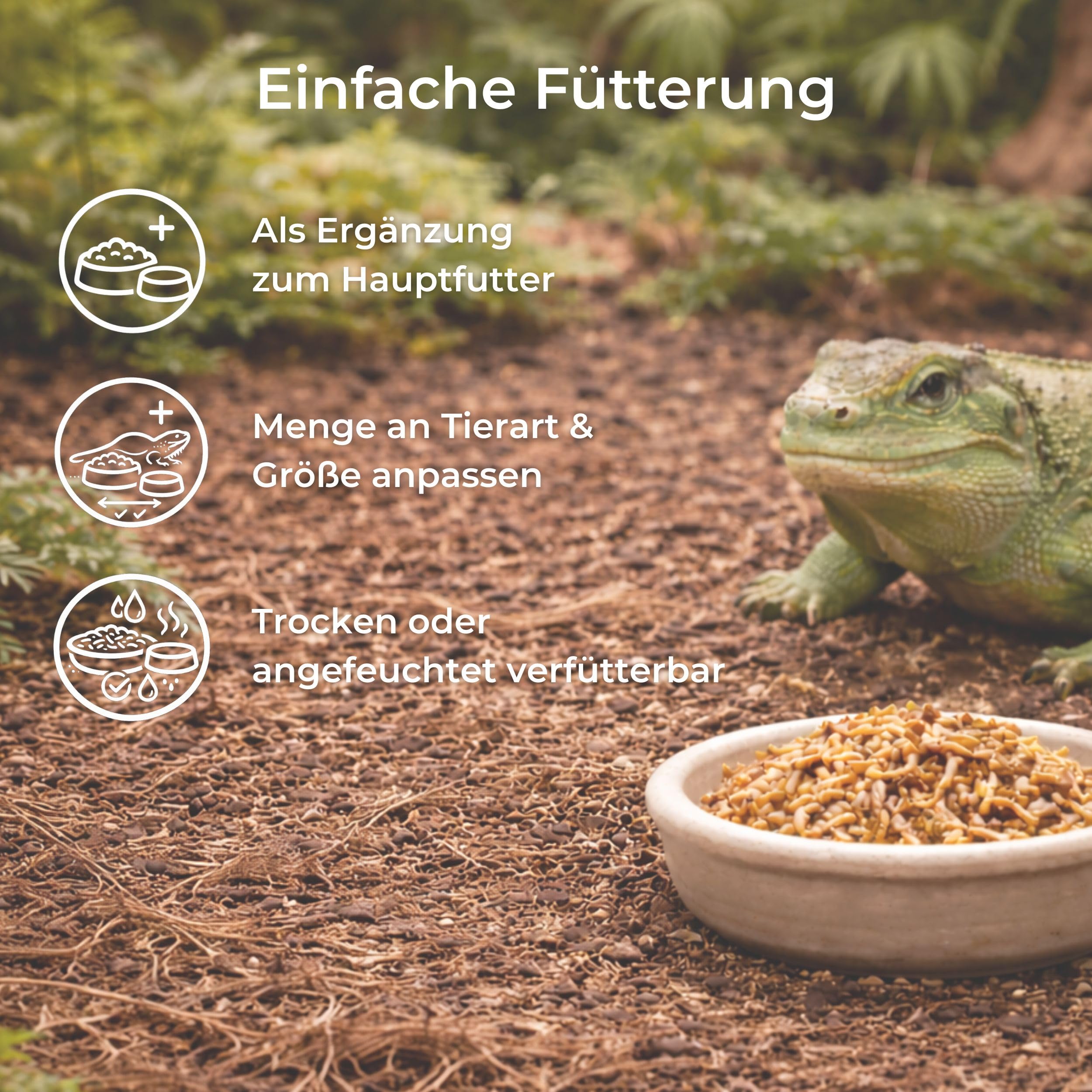 Mehlwürmer getrocknet für Reptilien 20kg - Premium-Qualität, Nahrhaftes Futter, Perfekt für eine Vielzahl von Amphibien, Schildkrötenfutter, Fischfutter Teich & Aquarium, wiederverschließbarer Beutel