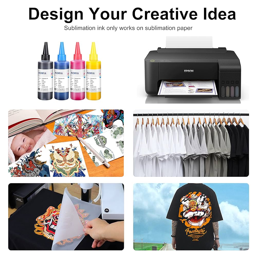 Amazon.co.jp: Aomya 昇華インク詰め替えキット 400ml Epsn ET