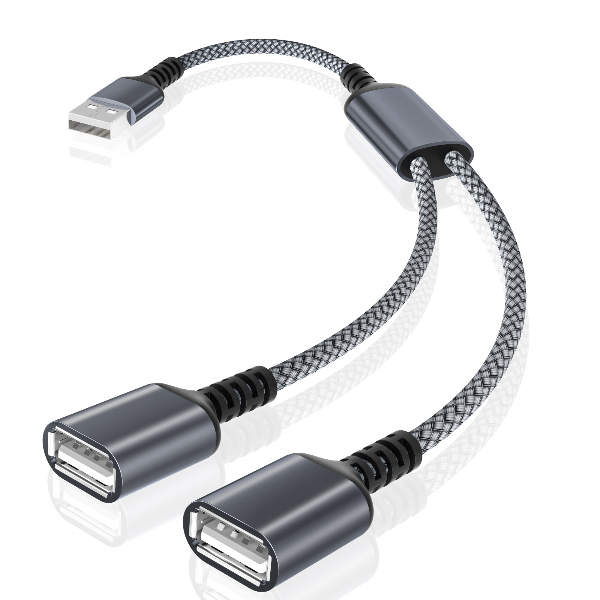 Amazon.com: Basesailor USB Splitter 1 in 2 Out 3.3FT,USBA Male to
