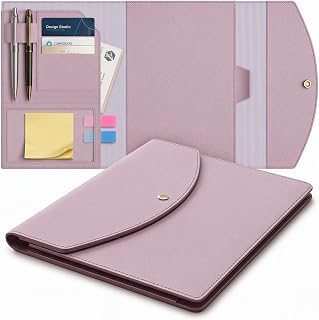 Luxuriöser schlanker Organizer-Einband, kompatibel mit, Journal, Planer, Executive-Größe A5, passend für 15,2 x 22,4 cm große Notizbücher, weiches veganes Leder für Core (Purple, Letter - A4)
