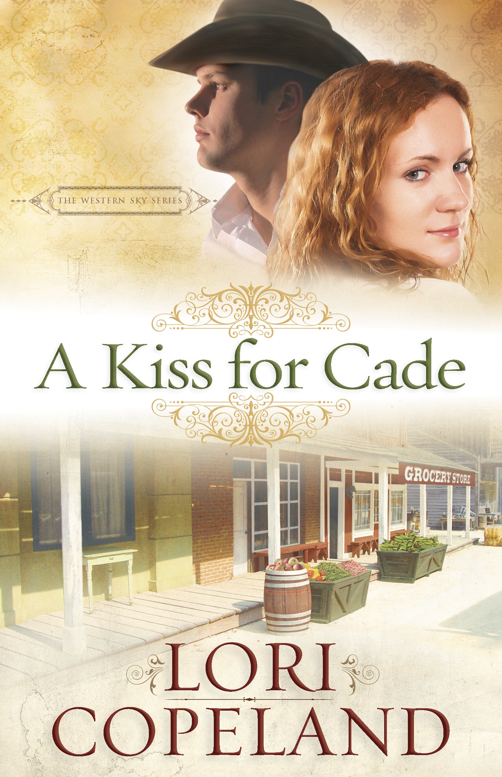 A Kiss for Cade (Thorndike Press Large Print Christian Historical Fiction: Western Sky Series)