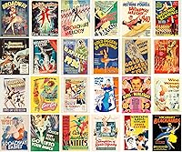 Vista 2 de PIXILUV Postales vintage 24 piezas vintage Broadway películas musicales pósteres de película vintage REPRINT