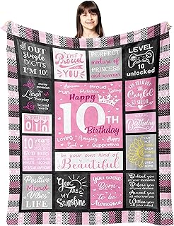 Gifts for 10 Year Old Girl, 10 Year Old Girl Gift Ideas, Gift for 10 Year Old Girl, 10 Year Old Girl Gifts, Best Birthday Gift for 10 Year Old Girl, 10th Birthday Gift for Girl Blanket 50"X60"