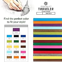 Vista 7 de Cuaderno de bocetos Travelers Dot Grid Pentalic Art, libre de ácidos