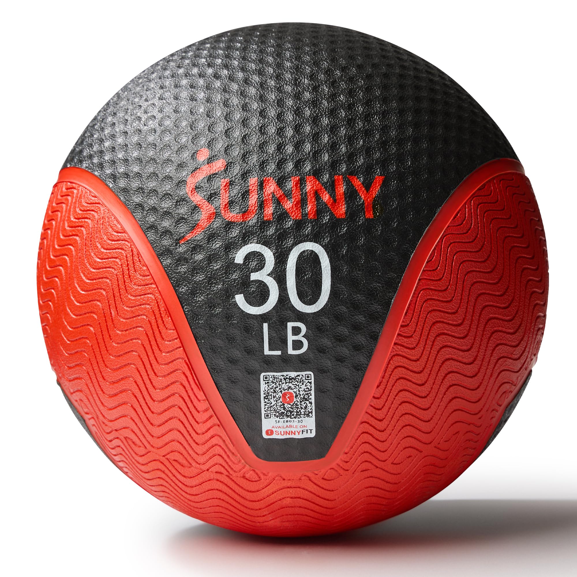 Sunny Health &amp; Fitness Medicine Ball with Premium Dual Textured Grip