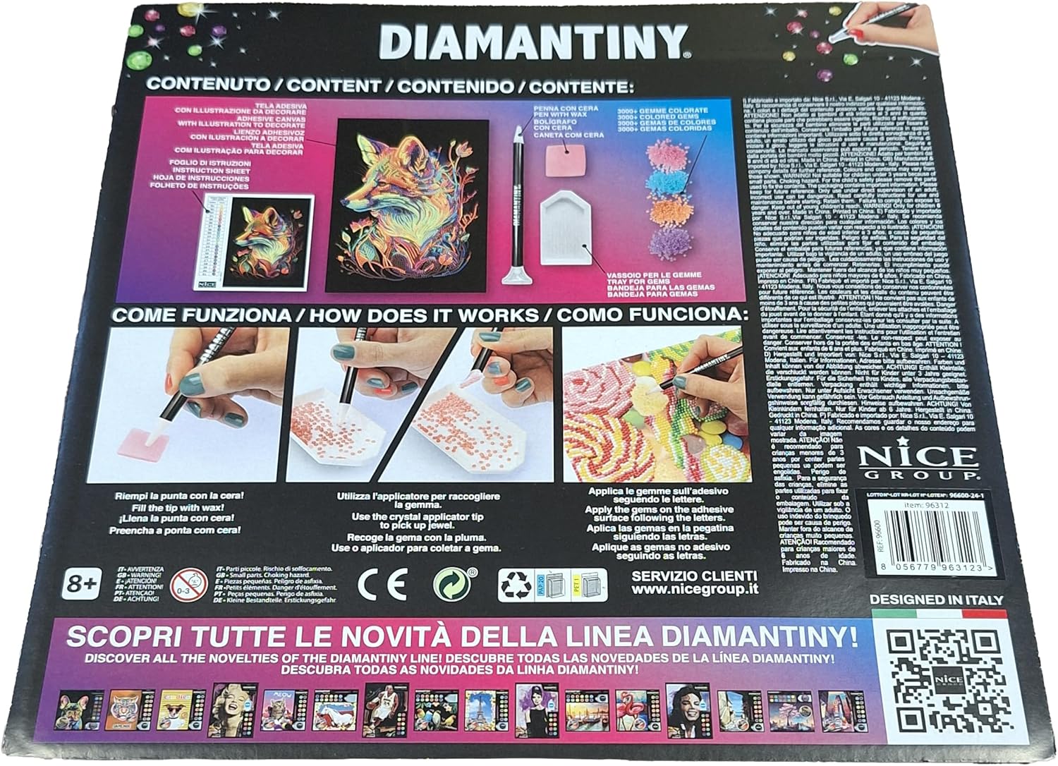 DIAMANTINY - Landscape Paint by Numbers, Multicoloured, A4, 96312