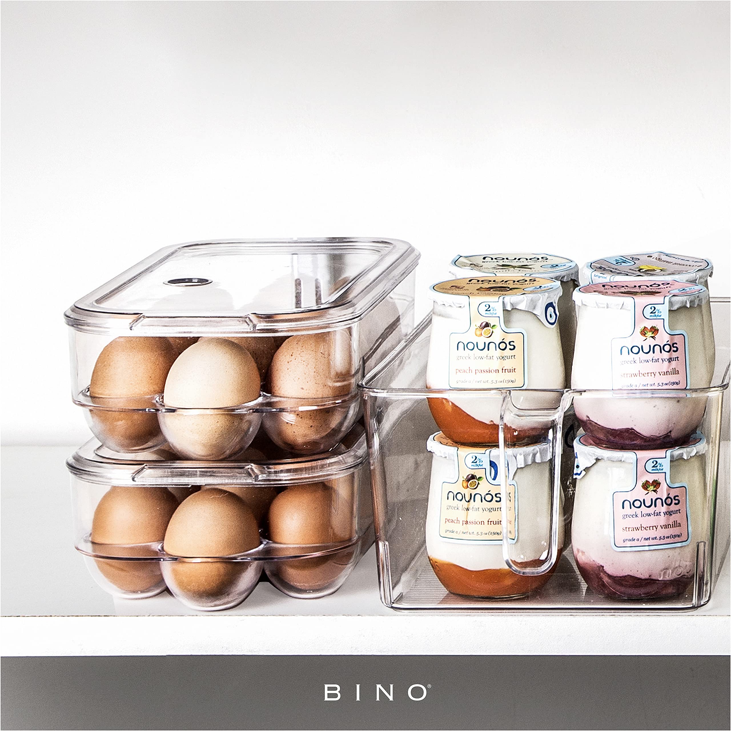 BINO Egg Container - Keep Eggs Fresh & Organized -4