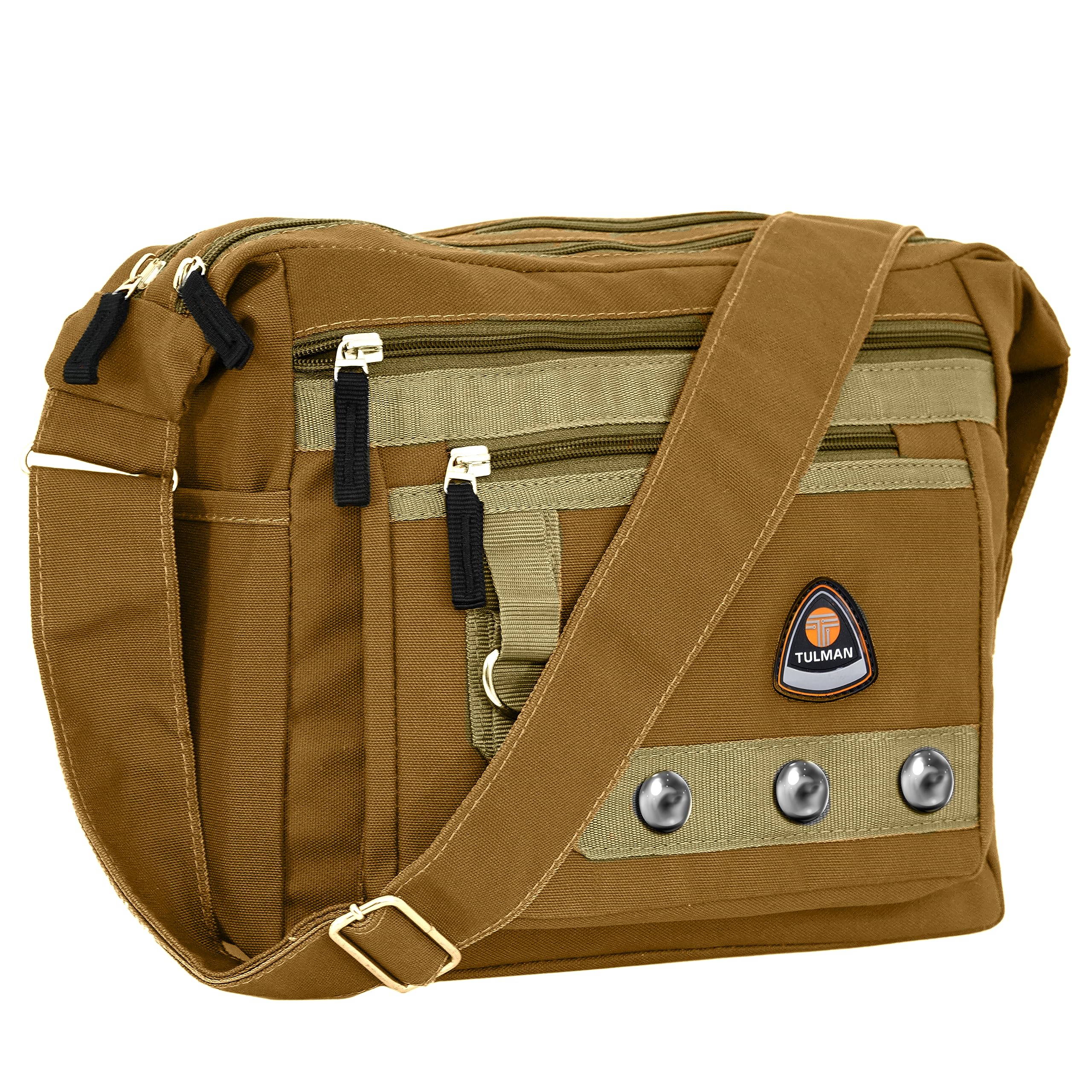 Canvas Sling Cross Body Travel Office Business & College Messenger One Side Shoulder Bag Multi Pocket Sling Bag for Men & Women - 30 x 13 x 26 CM