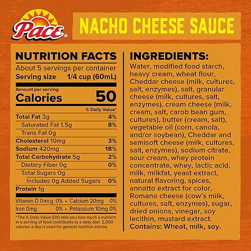 Miniatura 8 de Pace Salsa mediana de queso nacho, lata de 10.5 oz