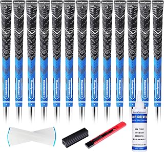 Cross Cord Golf Grips 13 Pack with Golf Grip Kit,Premium Hybrid, Anti-Slip Golf Club Grips, High Feedback & All Weather Performance Golf Grips