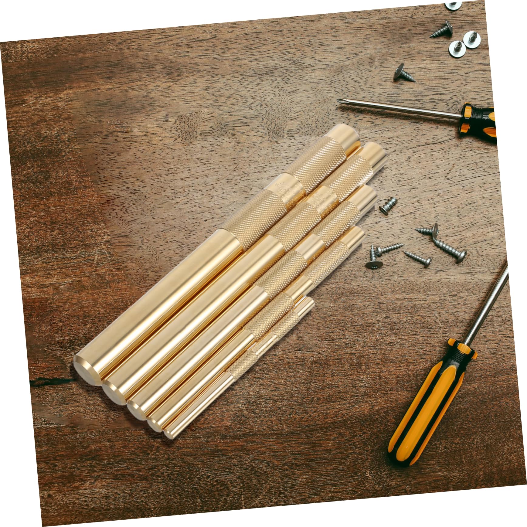 Angoily 1 Set Herramientas de Punzonado Punzón de Alfiler Juego de Herramientas de Punzonado para Reparación Automotriz y Reparación del Hogar