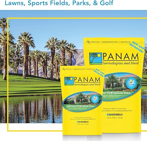 Miniatura 6 de Barenbrug Semilla de hierba bermuda 25016 para áreas soleadas y climas húmedos, bolsa de 25 libras