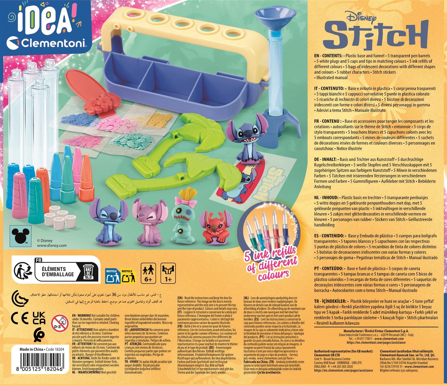 Clementoni Stitch Pen Lab - Create Colourful Stitch-Inspired Pens with Accessories and Tools for Kids 6+, Mehrfarbig, Standard - Image 2