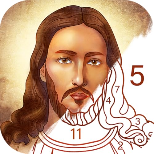 Bible Coloring - Paint by Number, Free Bible Games