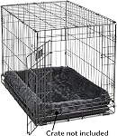 MidWest Homes for Pets Bolster Dog Bed Fits a 33.88cm Crate, 54cm x 33cm x 6.5cm Dog Bed or Cat Bed with Comfortable Bolster, Ideal for Small Dog Breeds, Gray, Model 40222-GY