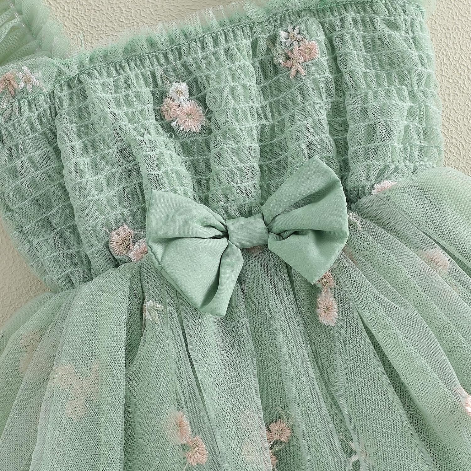 Douhoow Baby Girl Plaid Romper Flying Sleeve Ruffle Baby Dress Romper Infant Girl Summer Clothes with Headband - Image 4