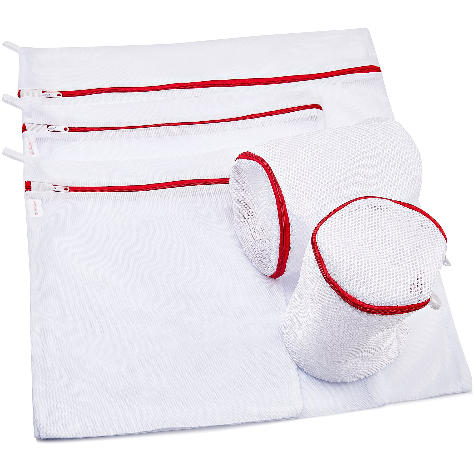 Lingerie Laundry Wash Bags for Delicates, 2x Thick Mesh, Best for Protect & Extend Your Garments Life, Set of 5