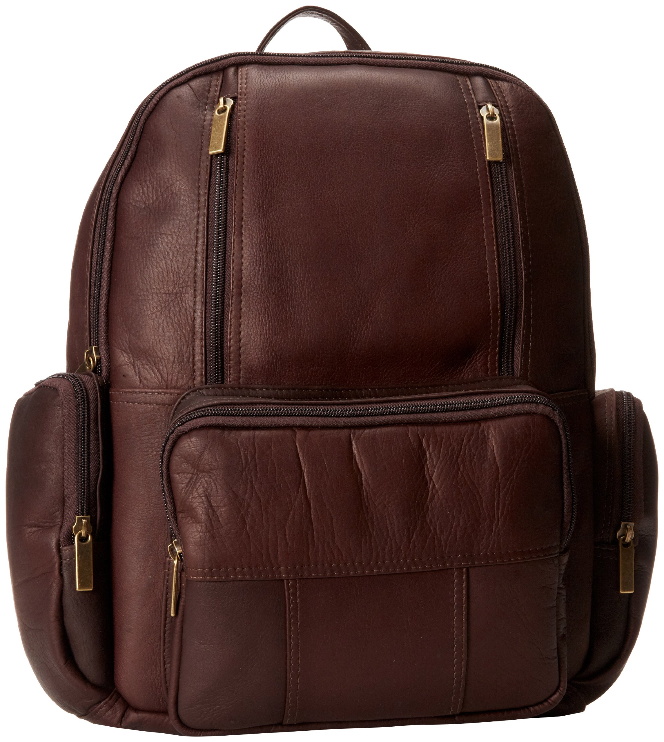 David King& Co. Laptop Backpack, Brown, 16 x 13 x 4, Laptop Backpack