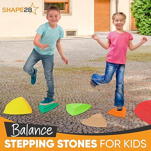 Miniatura 3 de Shape28 Stepping Stones para niños, ideal para el equilibrio, el ejercicio y la coordinación, equipo de juego para interiores y exteriores para niños