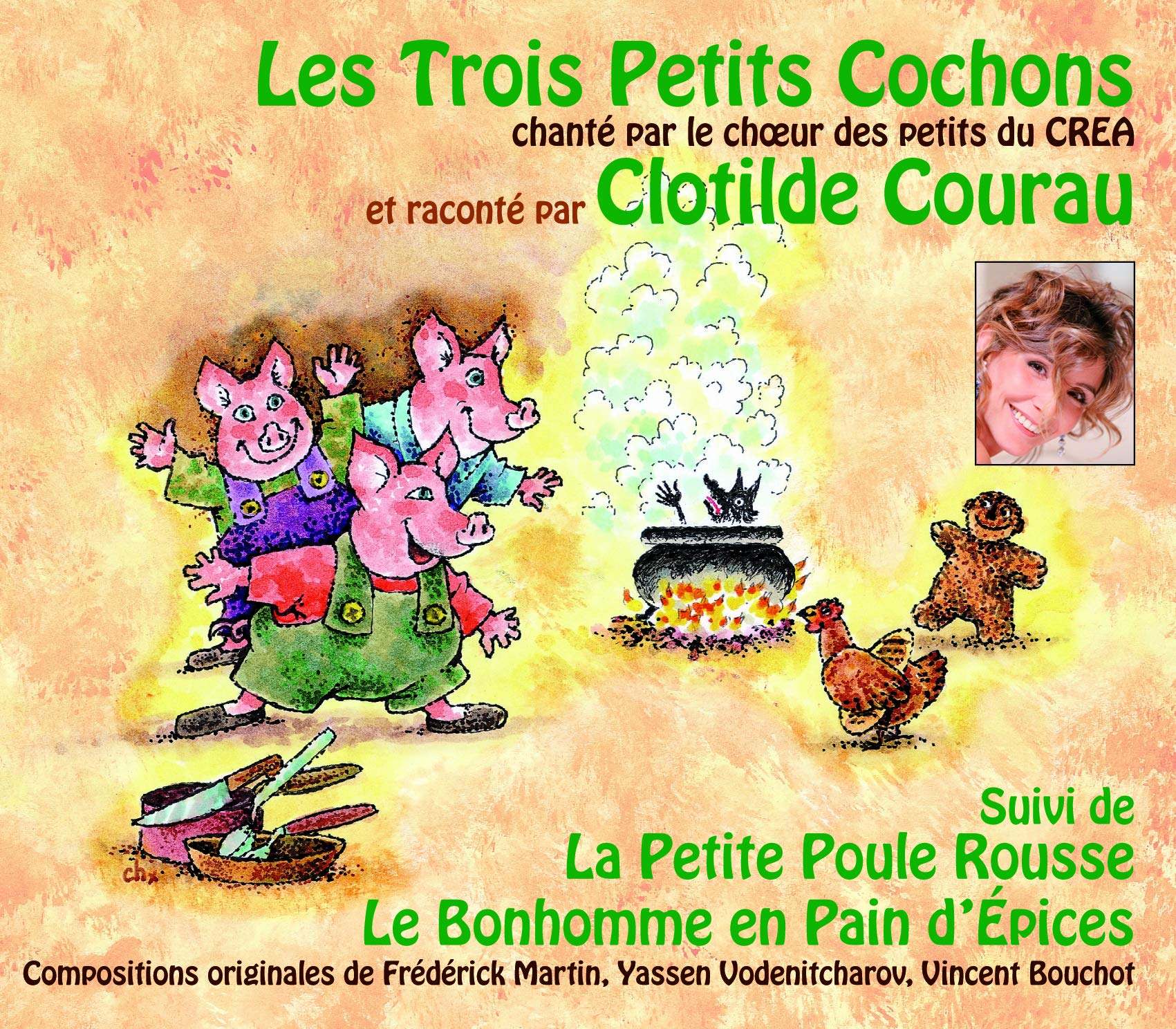 Les Trois Petits Cochons Et Autres Contes [Audio CD] Courau / Crea