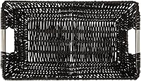 Vista 2 de Whitmor 6500-2712-BLK Rattique Canasta Negra Pequeña para Estante