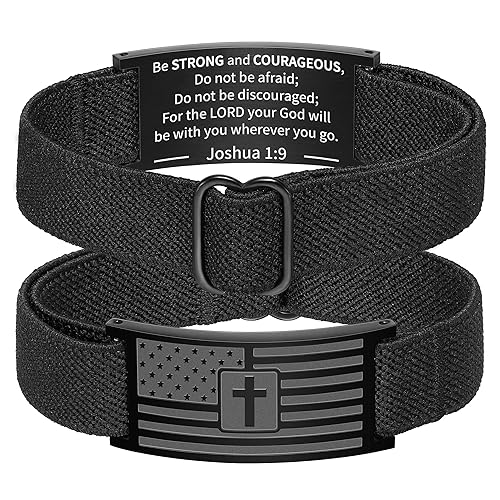 Zocomi Easter Basket Stuffers - American Flag Cross Bible Verse