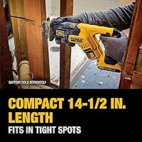 Vista 5 de DEWALT DCS367B 20V Max XR Sierra de sable compacta sin escobillas, (sólo herramienta)