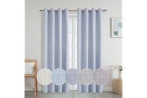 OWENIE Luke Blackout Curtains 2 Panels Sets, 84 inches Long per Panel