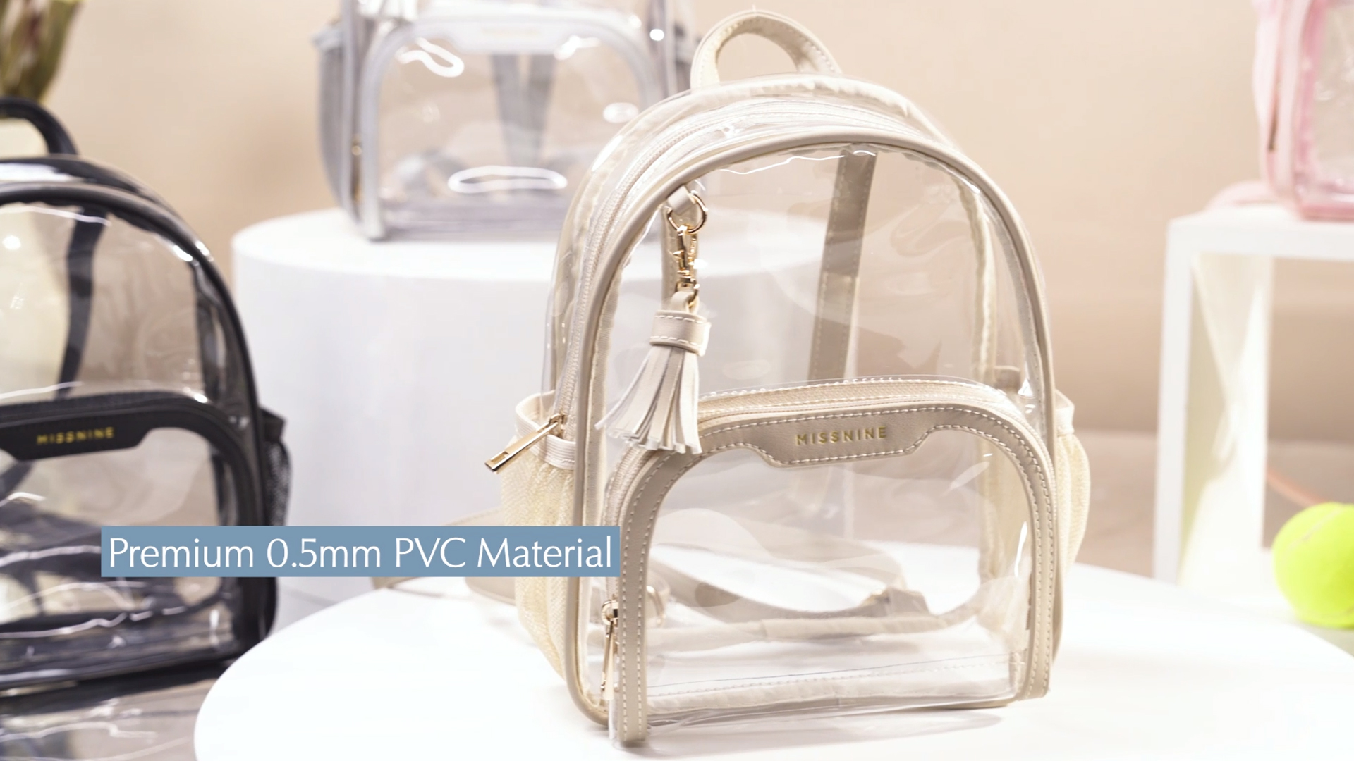 Amazon.com | Missnine Small Clear Backpack Stadium Approved