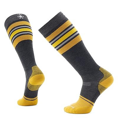 Smartwool Snowboard Targeted Cushion Stripe Extra Stretch Over The Calf Socks Men