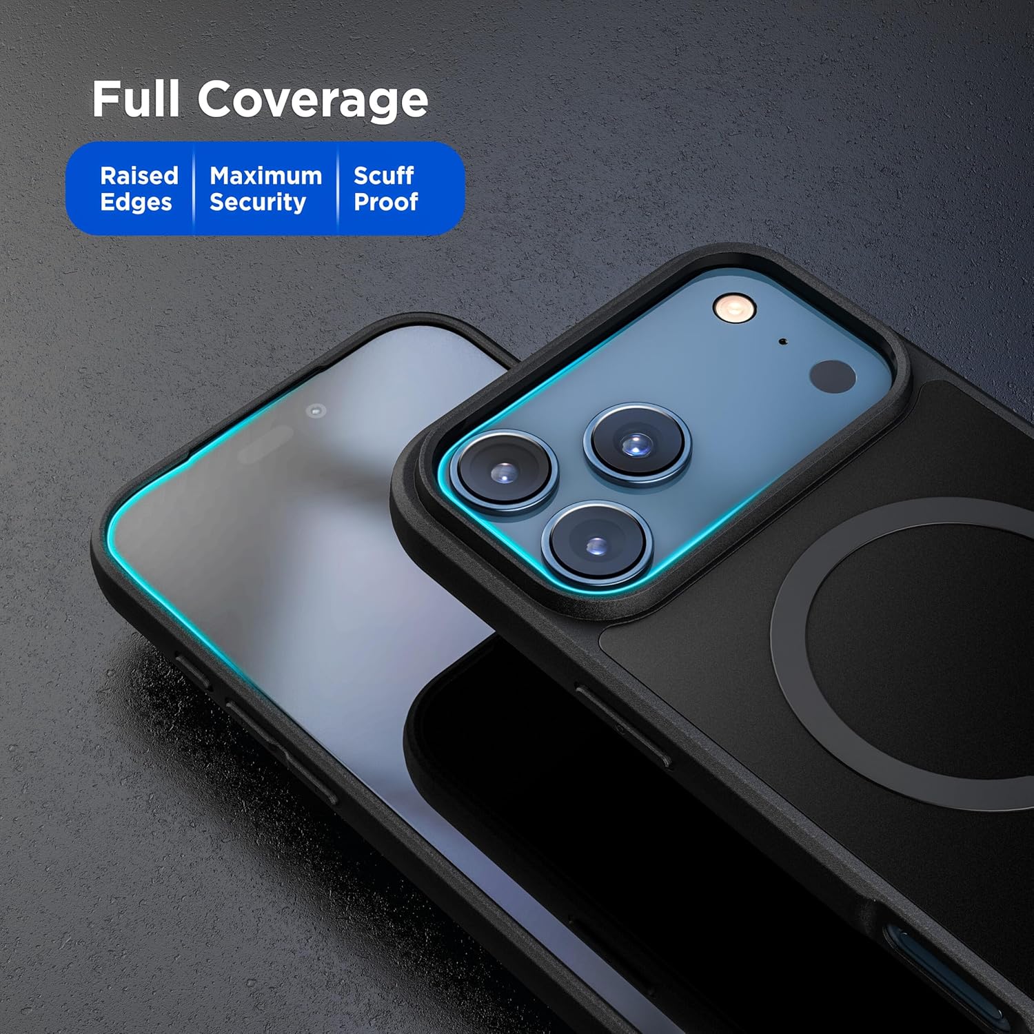 Encased SlimShield for iPhone 17 Pro Belt Clip Case with Phone Holster (Compatible with MagSafe) Matte Black - Image 8