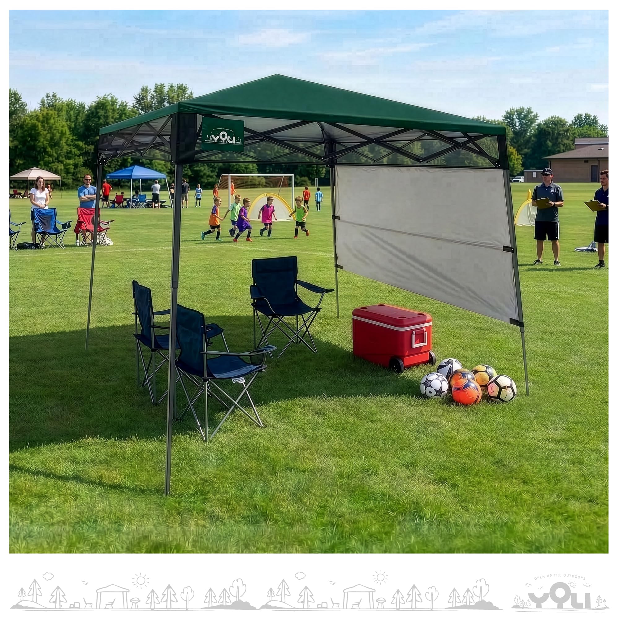 Amazon.com: YOLI Go!Shade 36 Instant Pop-Up Canopy, 7x7
