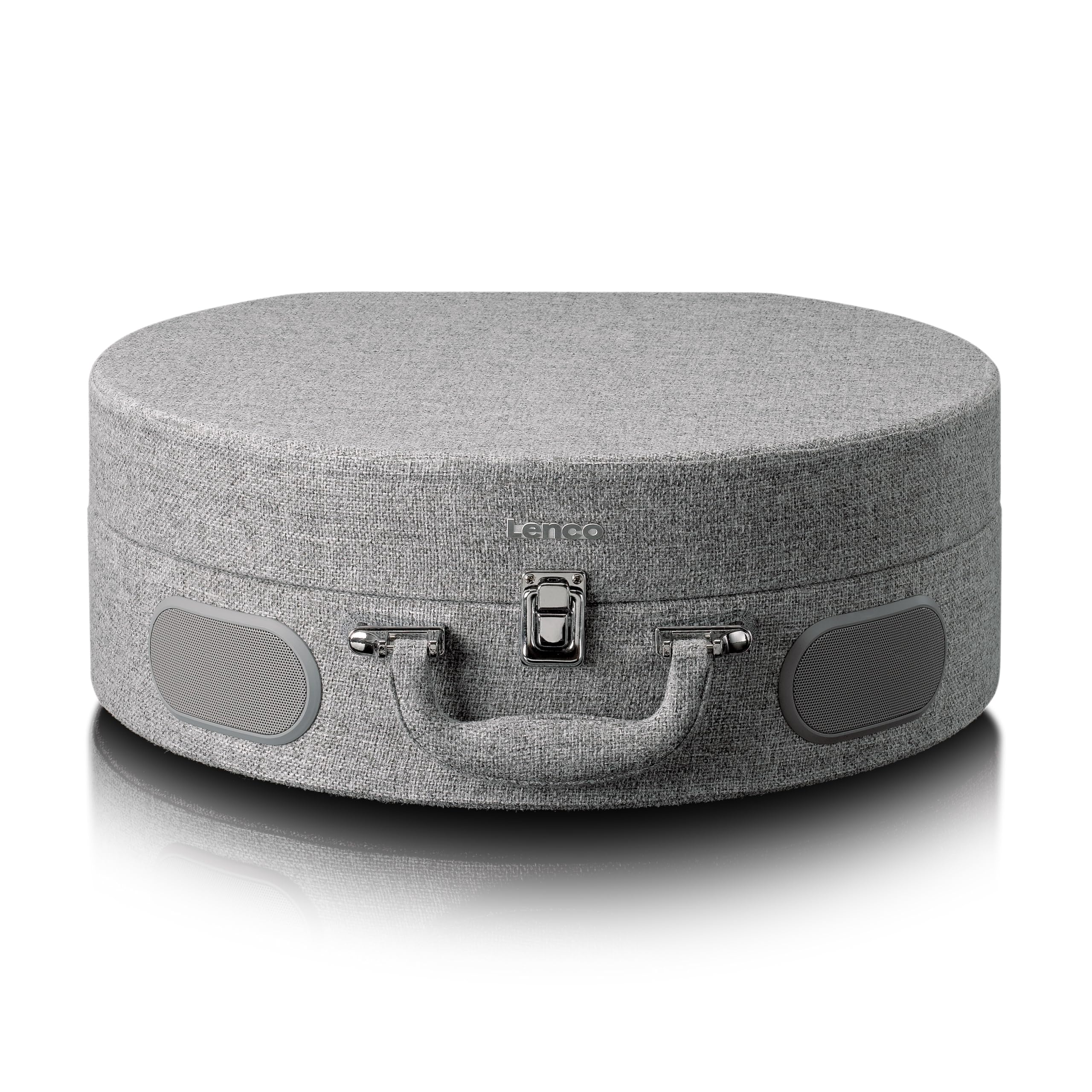 Lenco LS-66GY - Plattenspieler mit Lautsprechern u. Bluetooth | LS-66 - Schallplattenspieler - Vinyl Player - AT3600 Pickup - Riemenantrieb - Auto-Stop