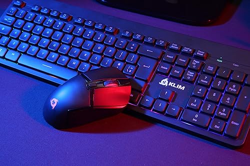 Miniatura 7 de KLIM Teclado inalámbrico recargable Light V2 nuevo 2022 delgado duradero ergonómico retroiluminado teclado inalámbrico para juegos para laptop PC