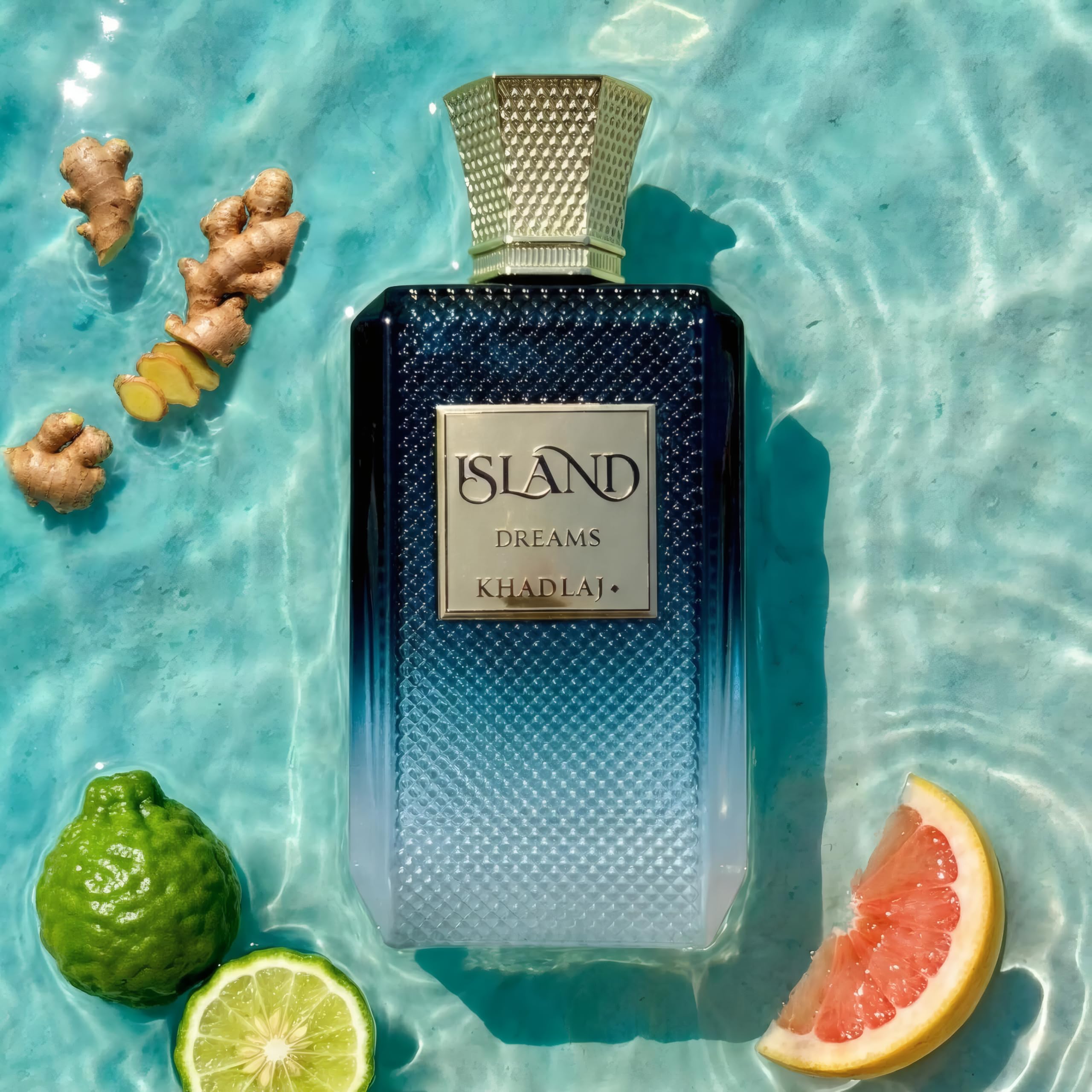 Khadlaj Island Dreams – Frutado, Floral, Amadeirado, Almiscarado