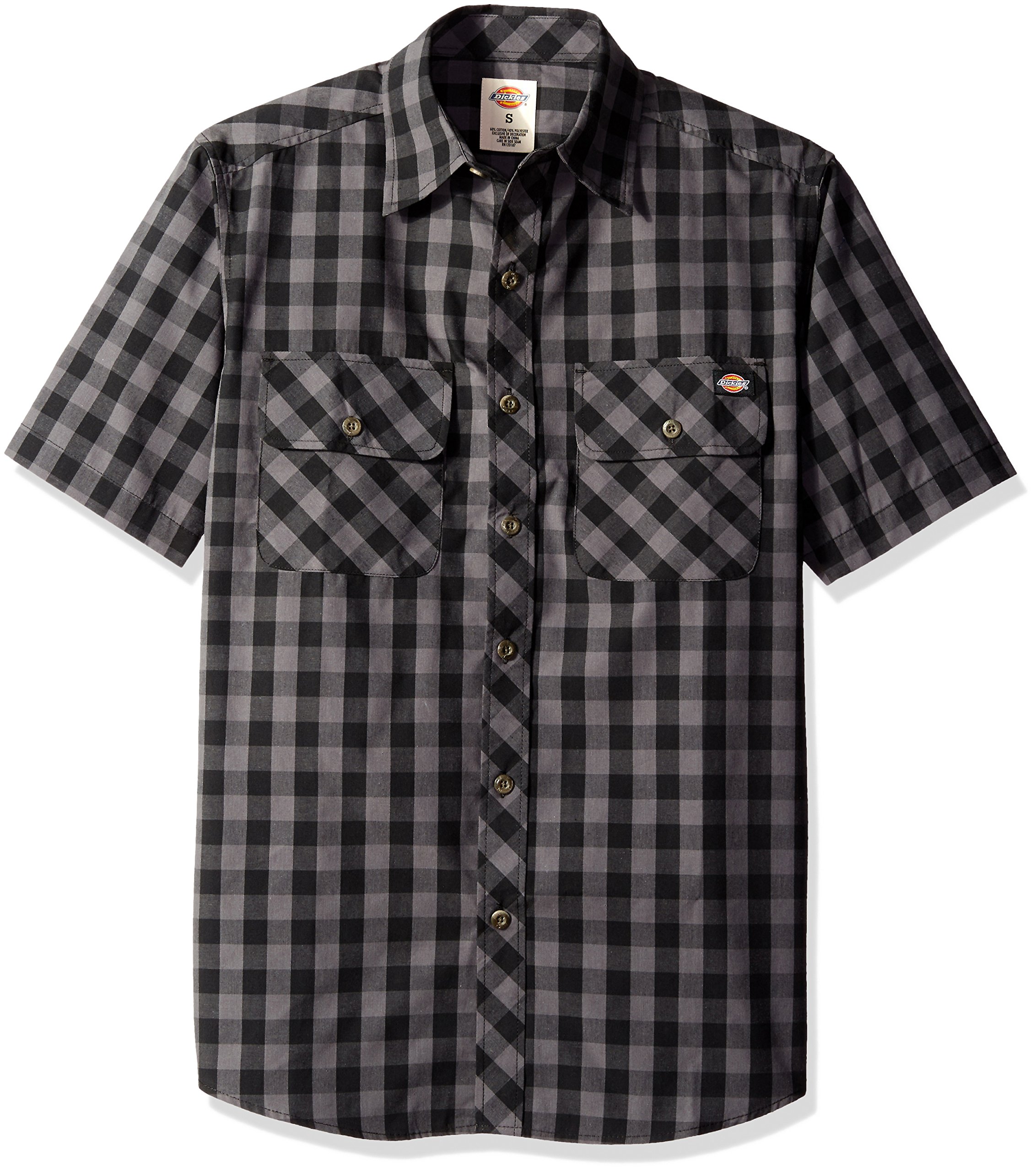 Dickies Men's Short-Sleeve Gingham Shirt