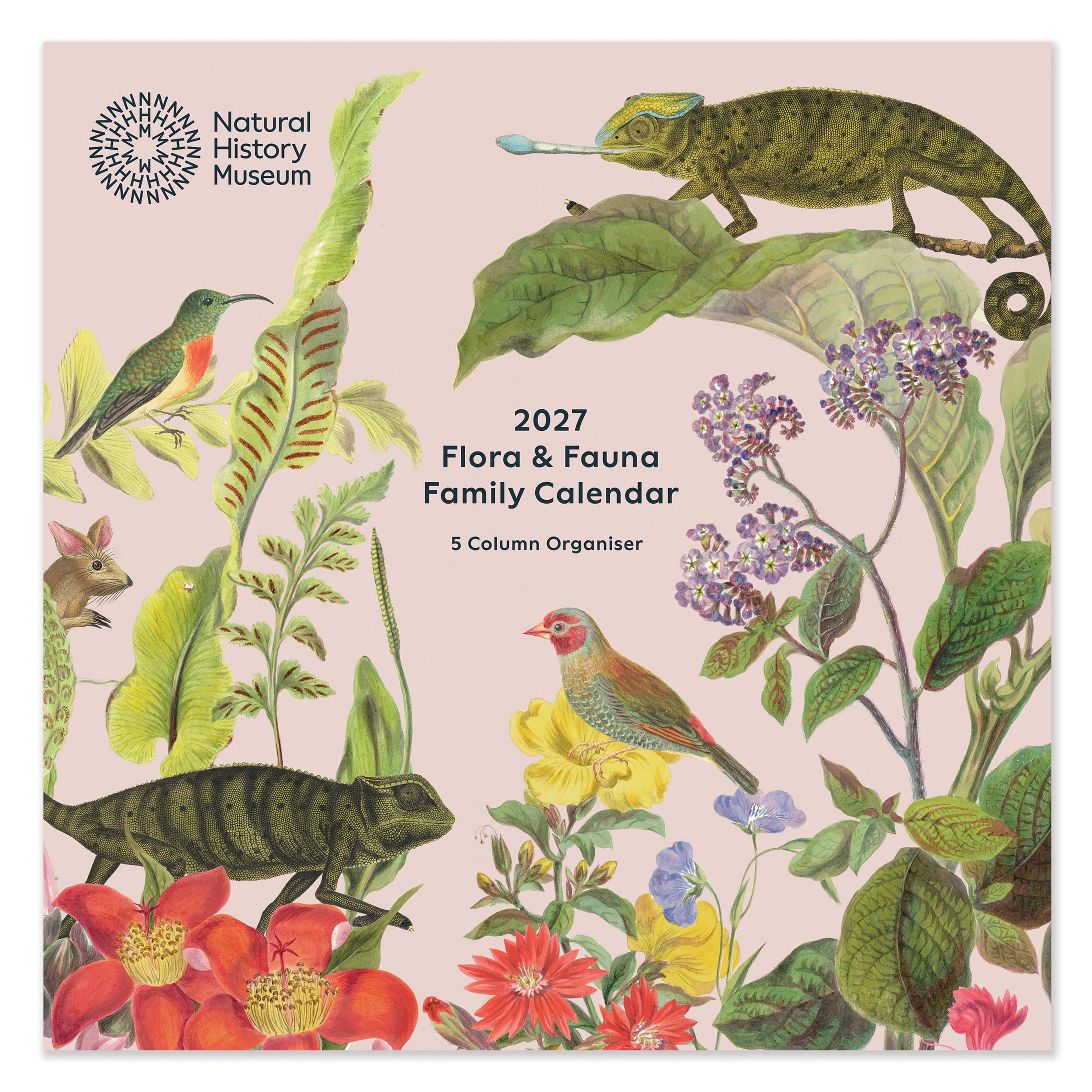 Natural History Museum 2027 Flora & Fauna Square Family Calendar