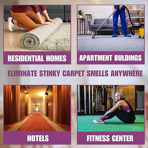 Miniatura 6 de SMELLEZE Desodorizador natural para eliminar olores de alfombras: 2 lb. El polvo elimina los compuestos orgánicos volátiles para alfombras y la