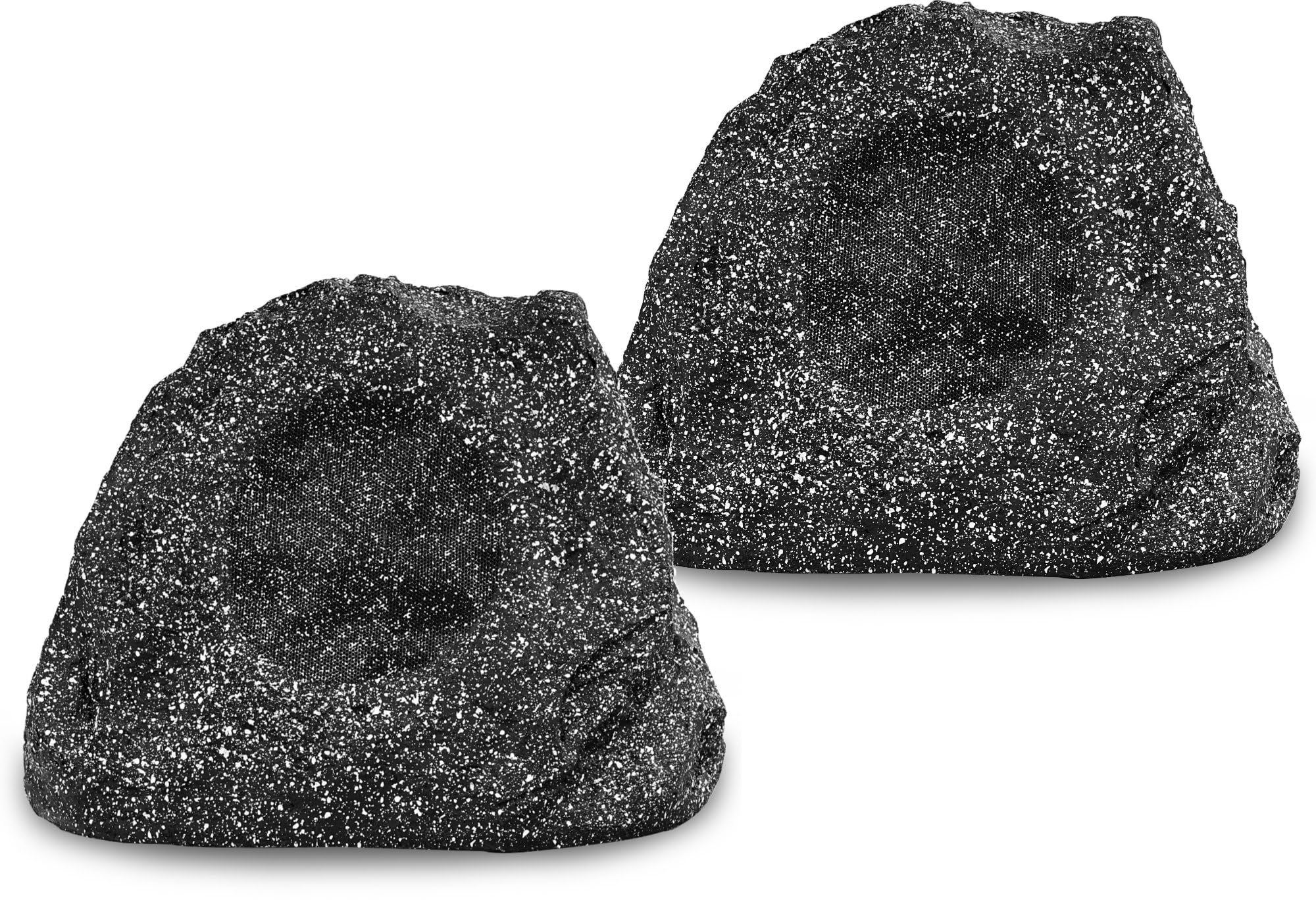 Pronomic 2er Set SSP-660 GR Outdoor-Lautsprecher (2 Stück Outdoor-Speaker in Stein-Optik, 2 x 30 Watt, Schutzklasse IP56, 2-Wege-System) grau